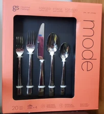 New Gourmet Settings GS Mode 20 Pc 13/0 Stainless Steel Flatware Set