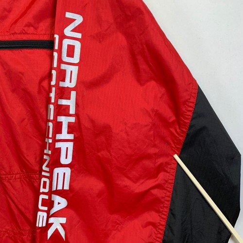 Northpeak Geotechnique Sport Windbreaker Jacket XXL Red Black Lightweight Coat - Picture 4 of 15