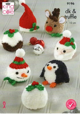 King Cole 9196 Strickanleitung doppelt gestrickt Weihnachten Candy Covers