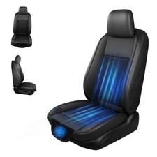 Cooling Car Seat Cushion   3 Speeds Adjustable Ventilated Car Seat Cover BROWN