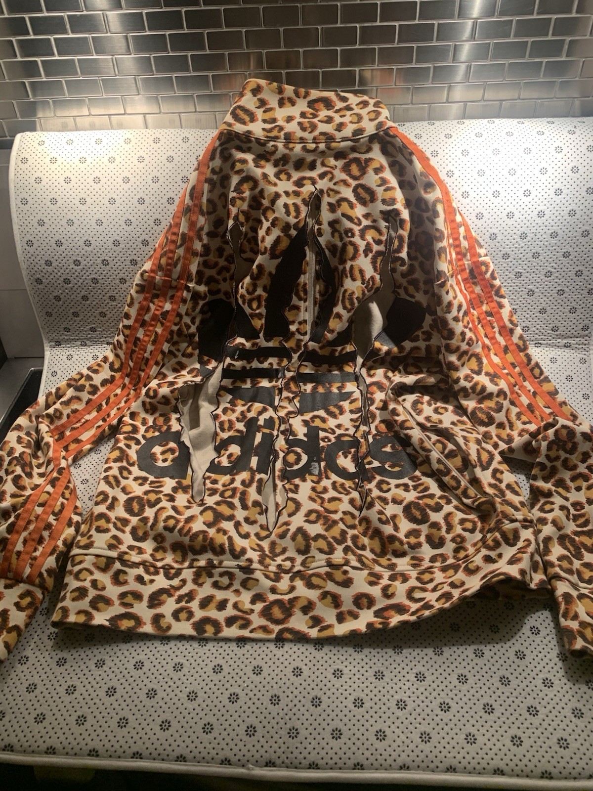 Jeremy Scott Adidas - Leopardo - Chaqueta con Garras - Hombre - L - Grande - Sin Daños