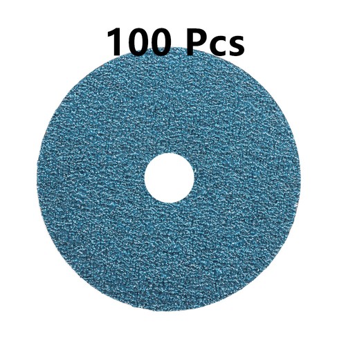 100 Pack 36 Grit 4.5Inch x7/8Inch Zirconia Resin Fiber Sanding & Grinding Discs - Picture 6 of 18