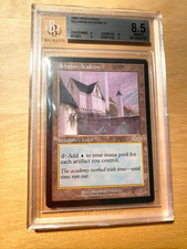 MTG Tolarian Academy Urza's Saga Beckett Graded 8.5 NM-MT+