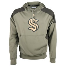 adidas Seattle Kraken Pullover Hoodie Mens Green Casual Outerwear H56245-A