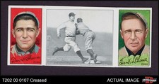 1912 T202 Hassan Frank Chance Chance Beats Out Hit Cubs HALL-OF-FAME 3 - VG