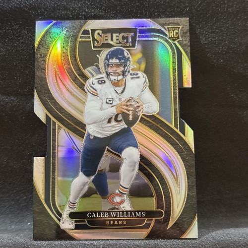2024 Panini Select - Caleb Williams Premier Level Die-Cut Silver Prizm RC🔥