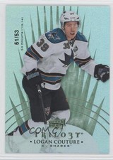 2014-15 Upper Deck Trilogy Radiant Green 51/53 Logan Couture #41 a3q