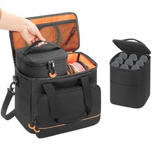 PGmoon 9 Slots Wireless Microphone Case, Travel Bag for Handheld Mic System, ...