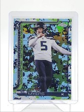 JASON MYERS 2025 TOPPS CHROME TEAM CAMO VARIATION SP SEAHAWKS Q6548