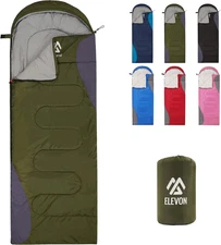 Sleeping Bag for Adults Teens Kids Cold Warm Weather, Portable Waterproof & Ligh
