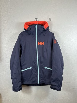 Helly Hansen Women s Powderqueen 3.0 Ski Jacket ULLR Insulated Navy Orange M