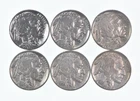 1930-1937 XF/AU Better Condition: Great Detail in Buffalo Horn 6 Coin Lot *877