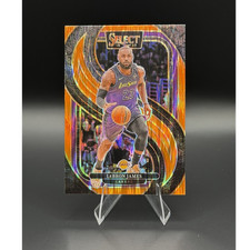 2024-25 Panini Select Orange Flash Prizm #111 LeBron James Premier Level Lakers