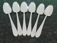 International Silver Co 6 Teaspoons Engraved Logo/Monogram Creative H