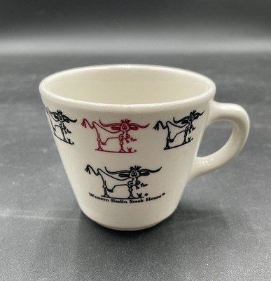 Vintage Sterling China Mug Western Sizzlin Steak House HLC USA