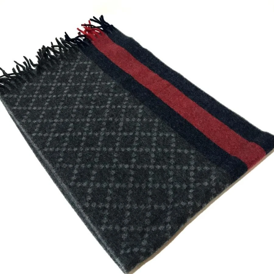 Echarpe GUCCI ligne sherry étiquette incluse laine angora unisexe taille L30,5 cm x H105 cm