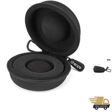 Crush-Proof Travel Watch Case with Soft Velvet Interior for Watches Up to 50mm