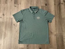 Travis Mathew Polo Shirt Mens 2XL Golf Stretch Performance Breathable Green