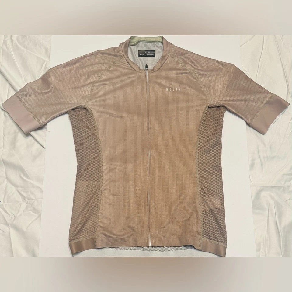 Camiseta masculina NDLSS ciclismo competitivo cor deserto feita na Itália nova condição - Imagem 3 de 4