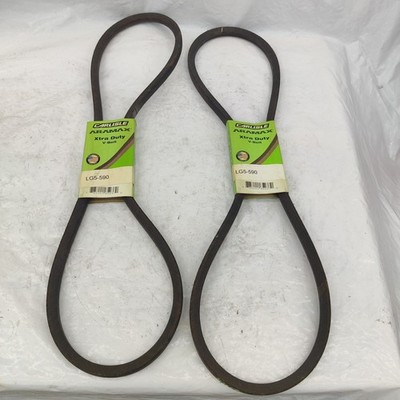 QTY (2) CARLISLE ARAMAX XTRA DUTY V-BELTS LG5-590 BK56 HB59
