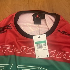 Air Jordan MVP Motocross Racing LS Jersey Red Green FV7239-687 Men's XL