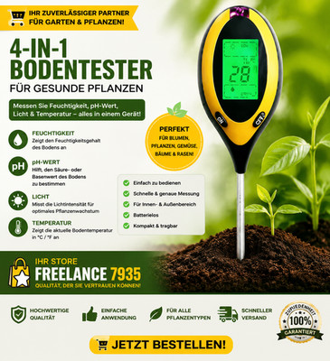 4 in 1 pH Light Humidity Acid Tester Soil Tester Moisture Meter Plant Soil Teste