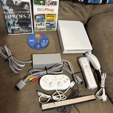 Nintendo Wii Console Bundle Tested GameCube Compatible Cleaned w/ Zelda READ