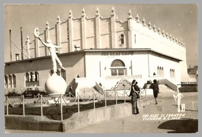 Jai Alai Cafe Tijuana Baja California Mexico RPPC c1960s Vintage Postcard