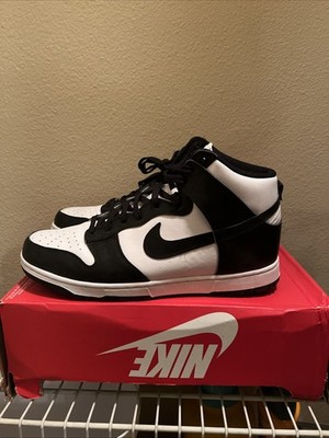 Nike Dunk High Black White Panda Used Missing Box Lid Sz 13