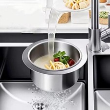 Sink Hanging Strainer Basket StainlessSteel Draining Basket Catcher Waste Filter