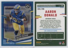 2023 Panini Donruss Optic Aqua Prizm /299 Aaron Donald #108