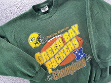 VINTAGE Lee Green Bay Packers Sweatshirt Mens XL Heavyweight Champions 1995 USA