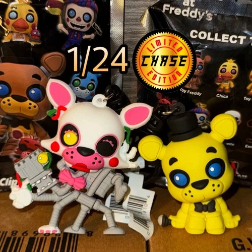 Golden Freddy & Mangle Chase Five Nights at Freddy’s Monogram Keychains FNaF