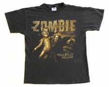 Rob Zombie Vintage T Shirt 1998 Hellbilly Deluxe Tour Concert 90's White Faded L