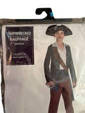 Shipwrecked Naufrage Pirate Costume Child L 12-14 Two Piece