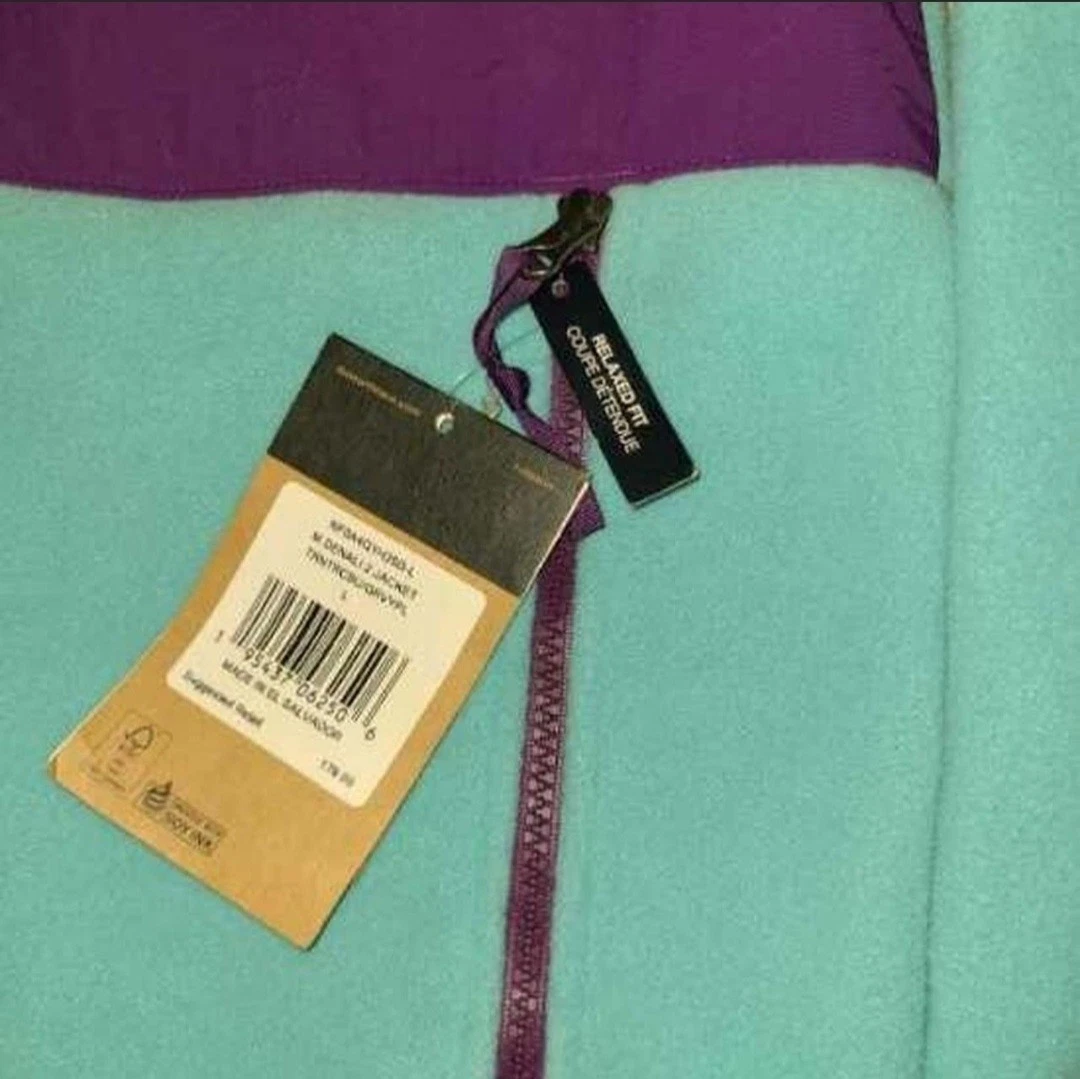 North Face Denali Men's L Full Zip Colorblock Fleece Jacket Zipped Pockets image 4
