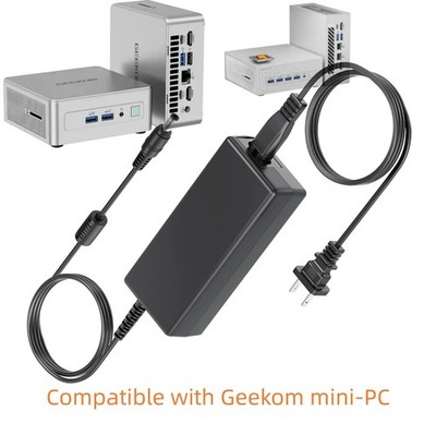 AC Adapter For GEEKOM A6 A8 AX8 GT12 GT13 Pro Mini PC Power Cable Cord