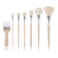 Mopp-Pinsel FüR Acrylmalerei, 7-Teiliges KüNstlerpinsel-Set Mit Holzgriff, 2974