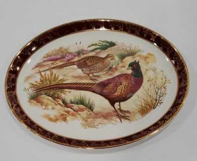 Stunning Weatherby Hanley England Royal Falcon Ware Oval Plate
