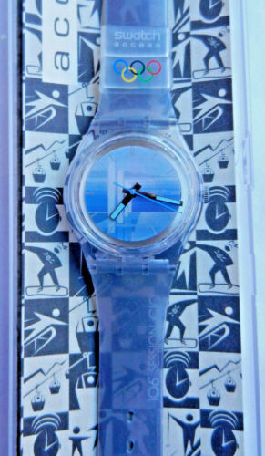 1984 Swatch 12 Flags GS101 Summer blue Nautical Flags, Original