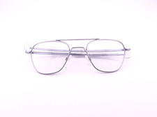 Rochester FGS Eyeglasses, Frames Only, Aviator Matte Chrome, 52-20-140, Metal