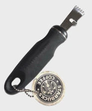 Starbucks Coffee Grips Stainless Steel Citrus Zester with Channel Knife R3-2