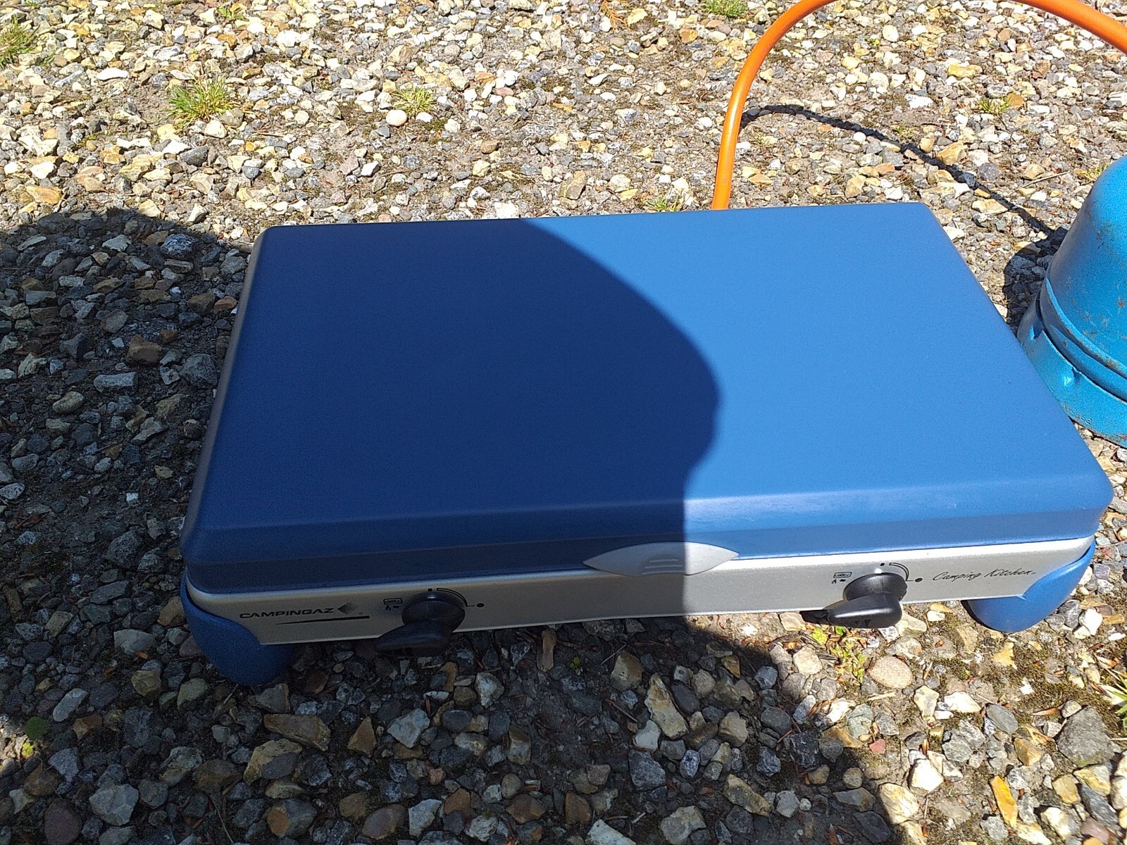 UK Campingaz Portable Two Burner Gas Stove With Empty Gas Bottle. eBay