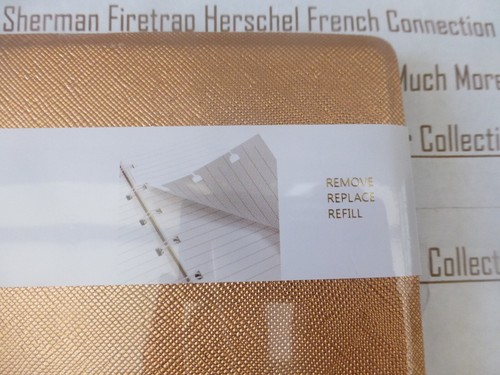 FILOFAX Notebook Original A5 Metallic Refillable Slim Folder Style Seal Jot Pad - Picture 5 of 12