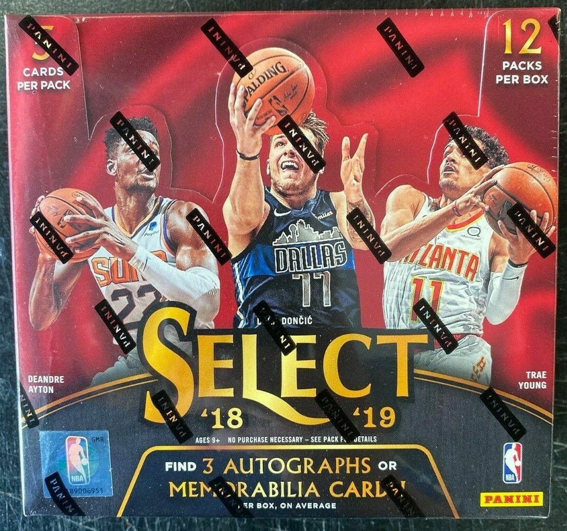 2018-19 Panini SELECT Basketball Hobby Box NBA factory sealed new