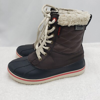 Crocs AllCast II Waterproof Dark Brown Mid Calf Lace‎ Up Snow Boots Men\'s Size 9 Crocs AllCast II Luxe Boot - Winter boots Men main image 4
