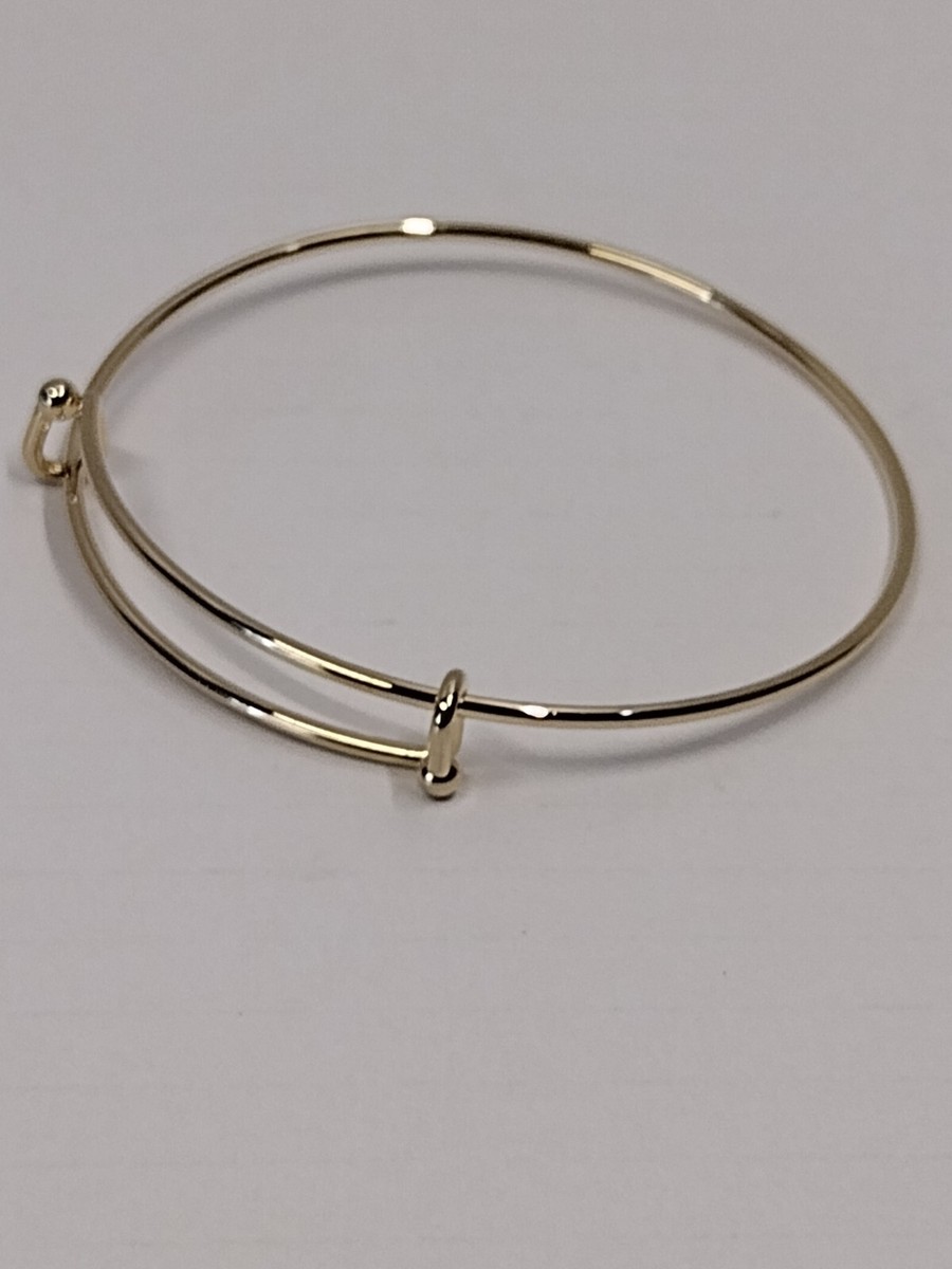 Gold tone expandable wire fashion bangle | eBay