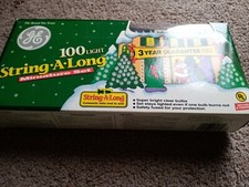 New GE 100 Light String-A-Long Miniature Lights Set Indoor Outdoor