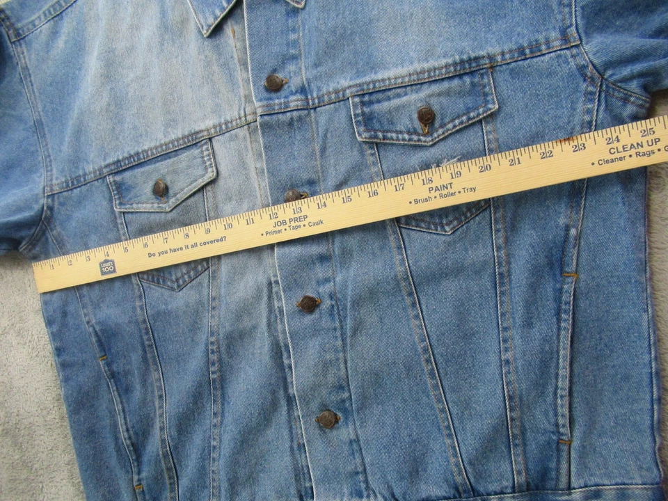 Chaqueta De Colección Stone Cold Para Hombre X-Large Denim Trucker Steve Austin 1999 WWF Attitude Foto 4 de 4