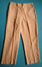 Alfred Dunner Women Pants 10P Apricot Pull On Elastic Waist 29W x 36L Textured 
